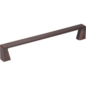 Jeffrey Alexander 6-13/16" Width Boswell Cabinet Pull in Brushed Oil Rubbed Bronze, Center to Center: 160mm (6-5/16")