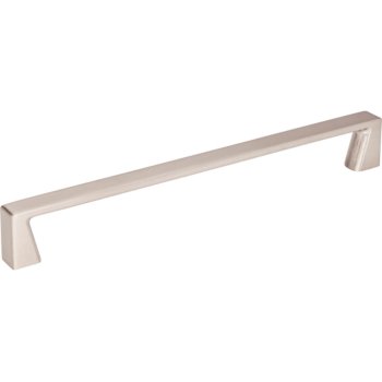 Jeffrey Alexander 8-1/16" Width Boswell Cabinet Pull in Satin Nickel, Center to Center: 192mm (7-9/16")