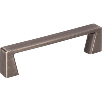 Jeffrey Alexander 4-1/4" Width Boswell Cabinet Pull in Brushed Pewter, Center to Center: 96mm (3-3/4")