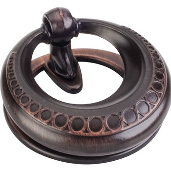 Jeffrey Alexander Symphony Collection 2'' Diameter Art Deco Bail Cabinet Ring Pull in Brushed Oil Rubbed Bronze