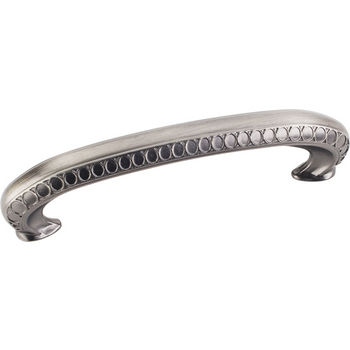 Jeffrey Alexander Symphony Collection 4-9/16'' W Art Deco Cabinet Pull in Brushed Pewter