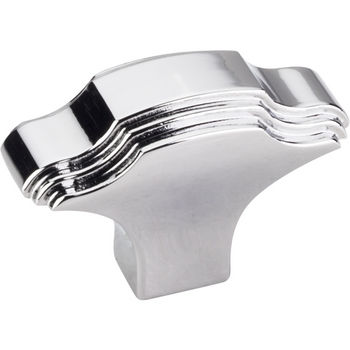 Jeffrey Alexander Maybeck Collection 1-1/16'' W Cabinet Knob in Polished Chrome