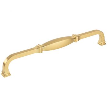 Jeffrey Alexander Audrey Collection 12-5/8" W Appliance Pull, Center to Center 12", Brushed Gold
