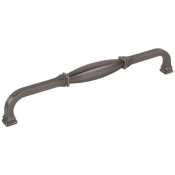 Jeffrey Alexander Audrey Collection 12-5/8" W Appliance Pull, Center to Center 12", Brushed Pewter