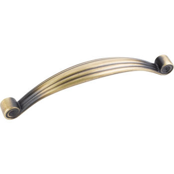 Jeffrey Alexander Lille Collection 5-5/8'' W Palm Leaf Cabinet Pull in Antique Brushed Satin Brass