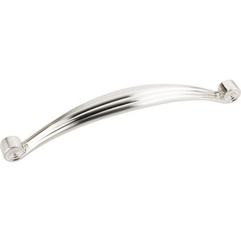 Jeffrey Alexander Lille Collection 6-7/8'' W Palm Leaf Cabinet Pull in Satin Nickel