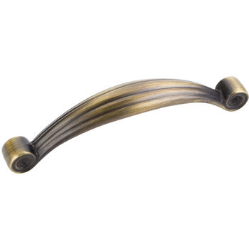 Jeffrey Alexander Lille Collection 4-3/8'' W Palm Leaf Cabinet Pull in Antique Brushed Satin Brass