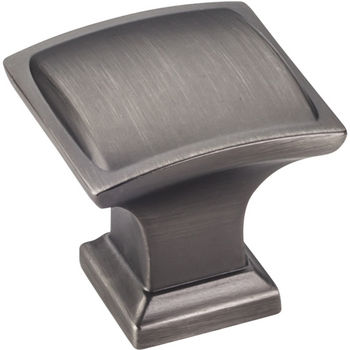 Jeffrey Alexander Annadale Collection 1-1/4'' W Square Pillow Cabinet Knob in Brushed Pewter