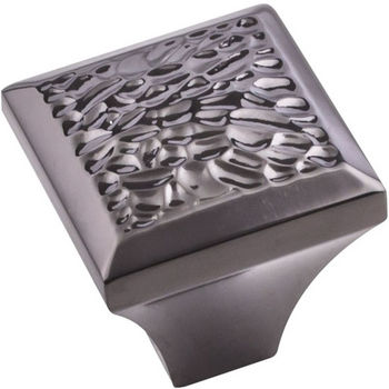 Solana Collection Hammered Texture Square Cabinet Knob 1 1 4