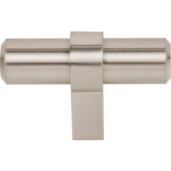 Jeffrey Alexander Key Grande Collection 2'' W Cabinet ''T'' Knob in Satin Nickel, Product View