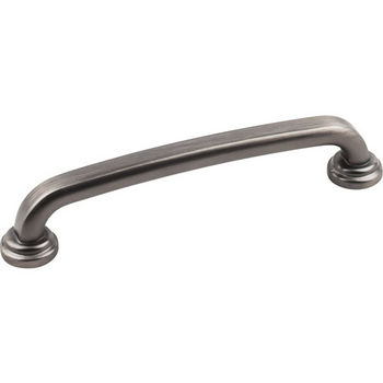 Jeffrey Alexander Bremen 1 Collection 5-7/8" W Gavel Cabinet Pull in Brushed Pewter, 5-7/8" W x 1-1/8" D, Center to Center 128mm (5")