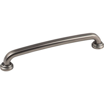 Jeffrey Alexander Bremen 1 Collection 7-1/8" W Gavel Cabinet Pull in Brushed Pewter, 7-1/8" W x 1-1/8" D, Center to Center 160mm (6-1/4")
