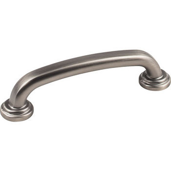 Jeffrey Alexander Bremen 1 Collection 4-5/8" W Gavel Cabinet Pull in Brushed Pewter, 4-5/8" W x 13/16" D, Center to Center 96mm (3-3/4")