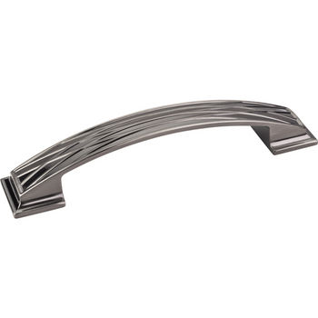 Jeffrey Alexander Aberdeen Collection 6-1/4'' W Lined Cabinet Pull in Brushed Black Nickel