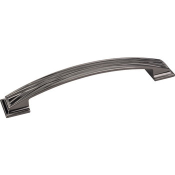 Jeffrey Alexander Aberdeen Collection 7-5/8'' W Lined Cabinet Pull in Brushed Black Nickel