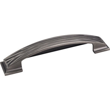 Jeffrey Alexander Aberdeen Collection 6-1/4'' W Lined Cup Cabinet Pull in Brushed Pewter