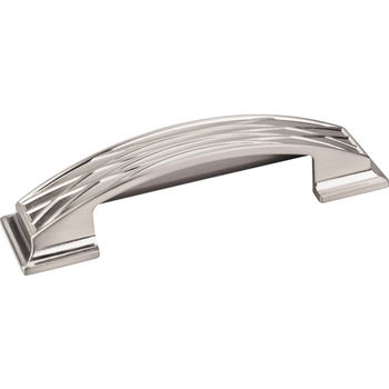 Jeffrey Alexander Aberdeen Collection 5'' W Lined Cup Cabinet Pull in Satin Nickel