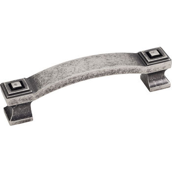 Jeffrey Alexander Delmar Collection 4-1/2'' W Cabinet Pull in Distressed Pewter