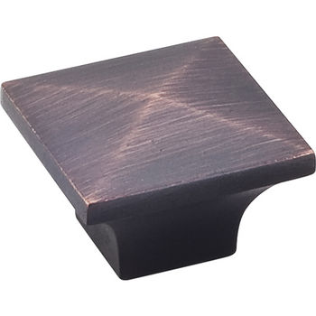 Jeffrey Alexander Cairo Collection 1-1/4'' W Square Cabinet Knob in Brushed Oil Rubbed Bronze