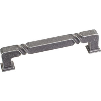 Jeffrey Alexander Tahoe Collection 5-13/16'' W Rustic Cabinet Pull in Distressed Antique Silver