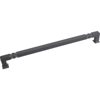 Jeffrey Alexander Tahoe Collection 12-3/4'' W Rustic Cabinet Appliance Pull in Black