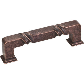 Jeffrey Alexander Tahoe Collection 4-1/2'' W Rustic Cabinet Pull in Distressed Oil Rubbed Bronze