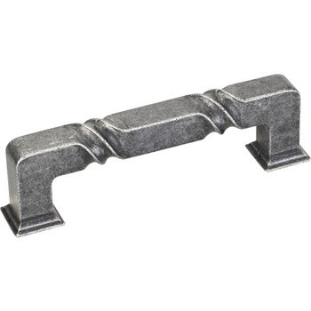 Jeffrey Alexander Tahoe Collection 4-1/2'' W Rustic Cabinet Pull in Distressed Antique Silver