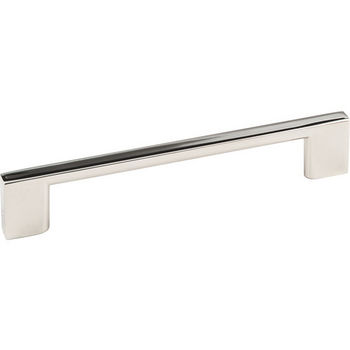 Jeffrey Alexander Sutton Collection 5-7/8" W Cabinet Bar Pull in Polished Nickel, 5-7/8" W x 11/16" D, Center to Center 128mm (5")