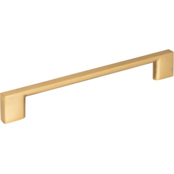 Jeffrey Alexander 7-1/2" Width Sutton Cabinet Pull in Brushed Gold, Center to Center: 160mm (6-5/16")