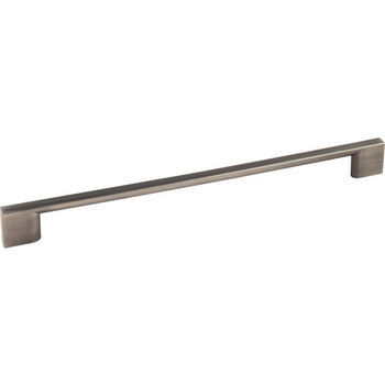 Jeffrey Alexander Sutton Collection 11-7/16" W Cabinet Appliance Pull in Brushed Pewter, 11-7/16" W x 1-1/8" D, Center to Center 256mm (10-1/16")