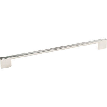Jeffrey Alexander Sutton Collection 11-7/16" W Cabinet Appliance Pull in Polished Nickel, 11-7/16" W x 1-1/8" D, Center to Center 256mm (10-1/16")