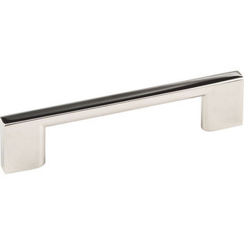Jeffrey Alexander Sutton Collection 4-3/4" W Cabinet Bar Pull in Polished Nickel, 4-3/4" W x 1-1/16" D, Center to Center 96mm (3-3/4")