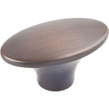 Jeffrey Alexander Hudson Collection 1-7/8'' W Oval Cabinet Knob in Brushed Oil Rubbed Bronze