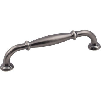 Jeffrey Alexander Tiffany Collection 5-13/16" W Decorative Cabinet Pull, 128mm (5") Center-to-Center in Brushed Pewter