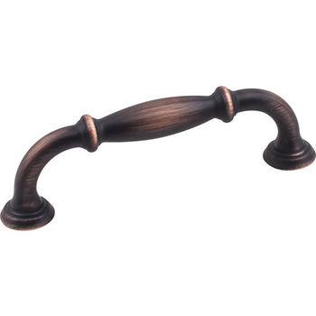 Jeffrey Alexander Tiffany Collection 4-1/2" W Decorative Cabinet Pull, 96mm (3-3/4") Center-to-Center in Brushed Oil Rubbed Bronze