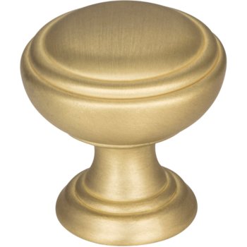 Jeffrey Alexander 1-1/4" Diameter Tiffany Cabinet Knob in Brushed Gold