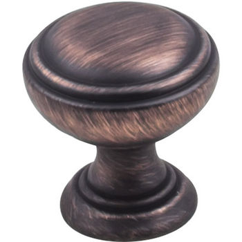 Jeffrey Alexander Tiffany Collection 1-1/4" Diameter Decorative Cabinet Knob in Brushed Oil Rubbed Bronze