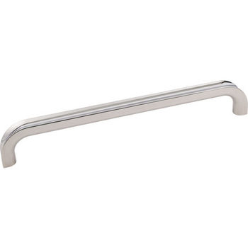 Jeffrey Alexander Rae Collection 12-13/16" W Decorative Appliance Pull, 12" Center-to-Center in Polished Nickel