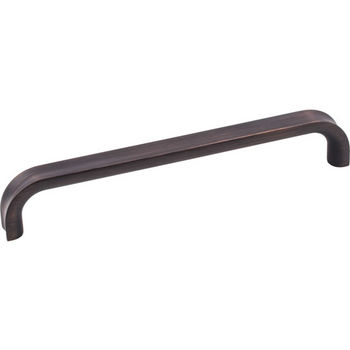 Jeffrey Alexander Rae Collection 6-3/4" W Decorative Cabinet Pull, 160mm (6-1/4") Center-to-Center in Brushed Oil Rubbed Bronze
