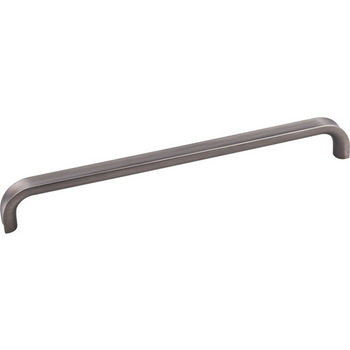 Jeffrey Alexander Rae Collection 9-7/16" W Decorative Cabinet Pull, 224mm (8-13/16") Center-to-Center in Brushed Pewter