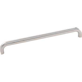Jeffrey Alexander Rae Collection 9-7/16" W Decorative Cabinet Pull, 224mm (8-13/16") Center-to-Center in Polished Nickel
