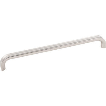 Jeffrey Alexander Rae Collection 9-7/16" W Decorative Cabinet Pull, 224mm (8-13/16") Center-to-Center in Satin Nickel