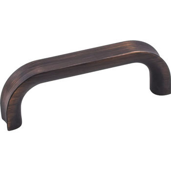 Jeffrey Alexander Rae Collection 3-7/16" W Decorative Cabinet Pull, 3" Center-to-Center in Brushed Oil Rubbed Bronze