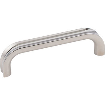 Jeffrey Alexander Rae Collection 4-3/16" W Decorative Cabinet Pull, (3-3/4") Center-to-Center in Polished Nickel