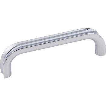 Jeffrey Alexander Rae Collection 4-3/16" W Decorative Cabinet Pull, (3-3/4") Center-to-Center in Polished Chrome
