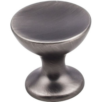 Jeffrey Alexander Rae Collection 1-1/16" Diameter Small Decorative Cabinet Knob in Brushed Pewter