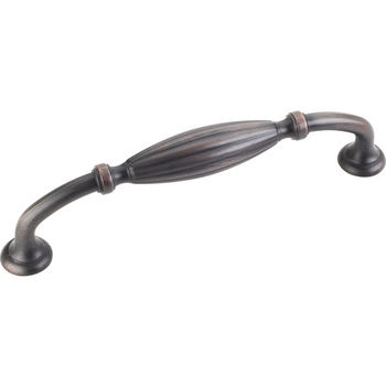 Jeffrey Alexander Glenmore Collection 5-3/4'' W Ribbed Cabinet Pull in Brushed Oil Rubbed Bronze