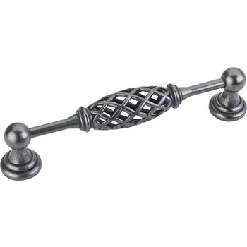 Jeffrey Alexander Tuscany Collection 5-15/16'' W Birdcage Cabinet Pull in Gun Metal