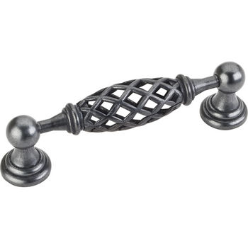 Jeffrey Alexander Tuscany Collection 4-11/16'' W Birdcage Cabinet Pull in Gun Metal