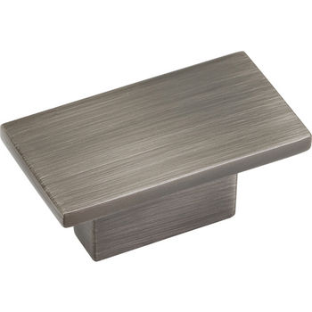 Jeffrey Alexander Mirada Collection 1-9/16'' W Rectangle Cabinet Knob in Brushed Pewter